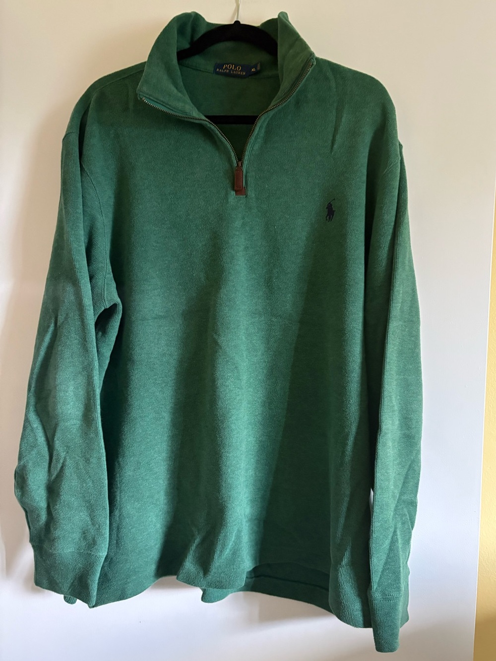 Polo Ralph Lauren Men's Green Quarter Zip Pullover